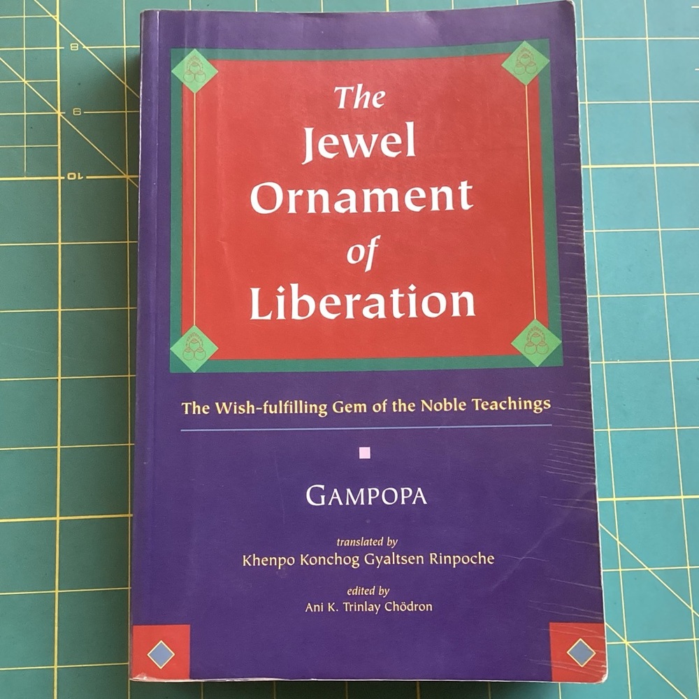 Jewel Ornament of Liberation Book Spirituality Boho Hippie Buddhism Meditation